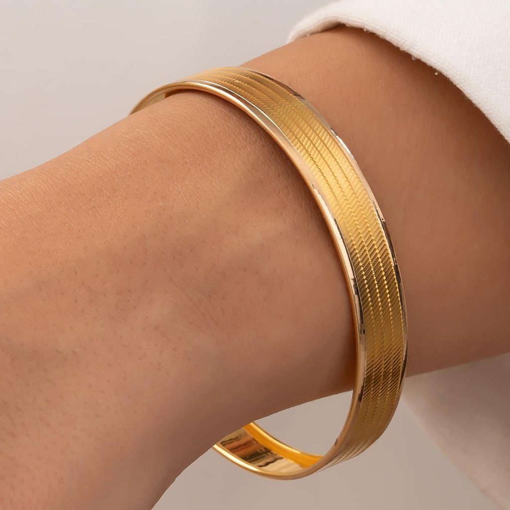 Trabzon Desenli 14 Ayar Altın Bilezik