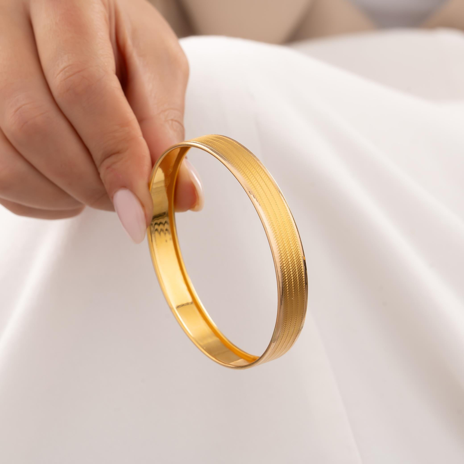 Trabzon Desenli 14 Ayar Altın Bilezik