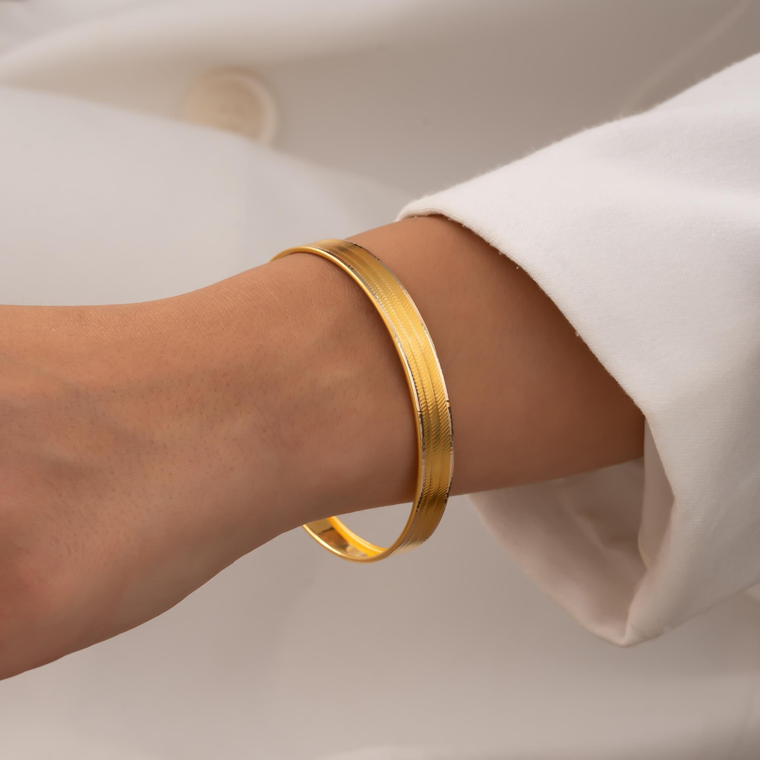 Trabzon Desenli 3 Sıra 14 Ayar Altın Bilezik