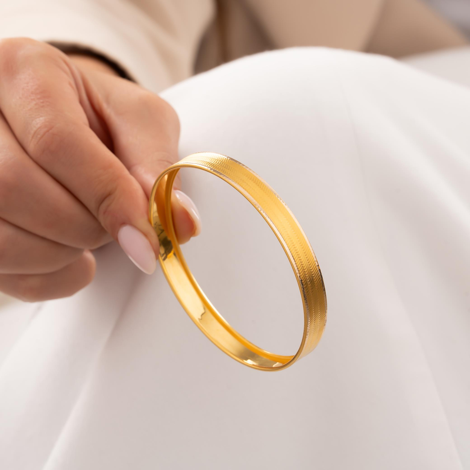 Trabzon Desenli 3 Sıra 14 Ayar Altın Bilezik