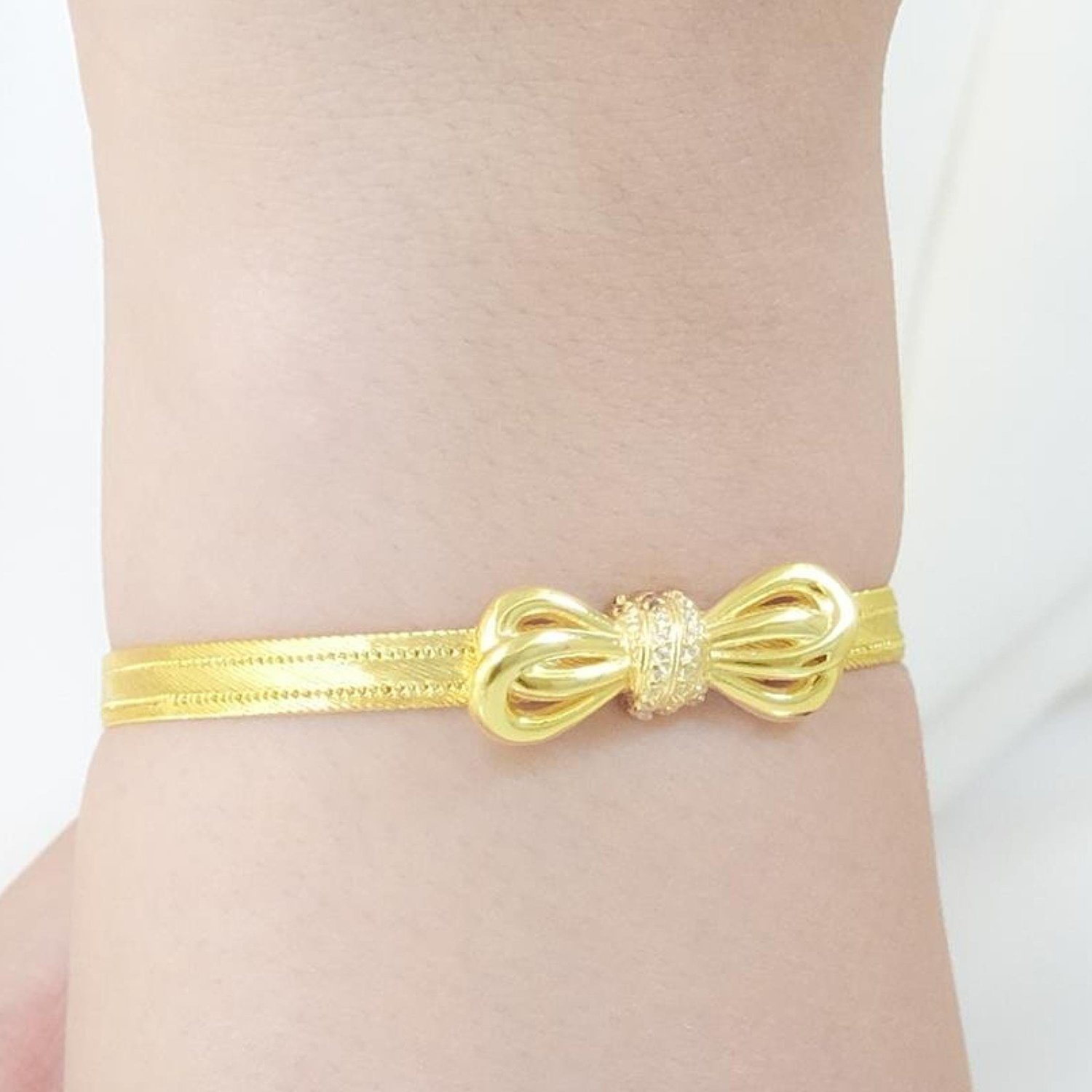 Trabzon Hasır Modern Fiyonk Model 14 Ayar 3 Sıra Altın Set Sarı