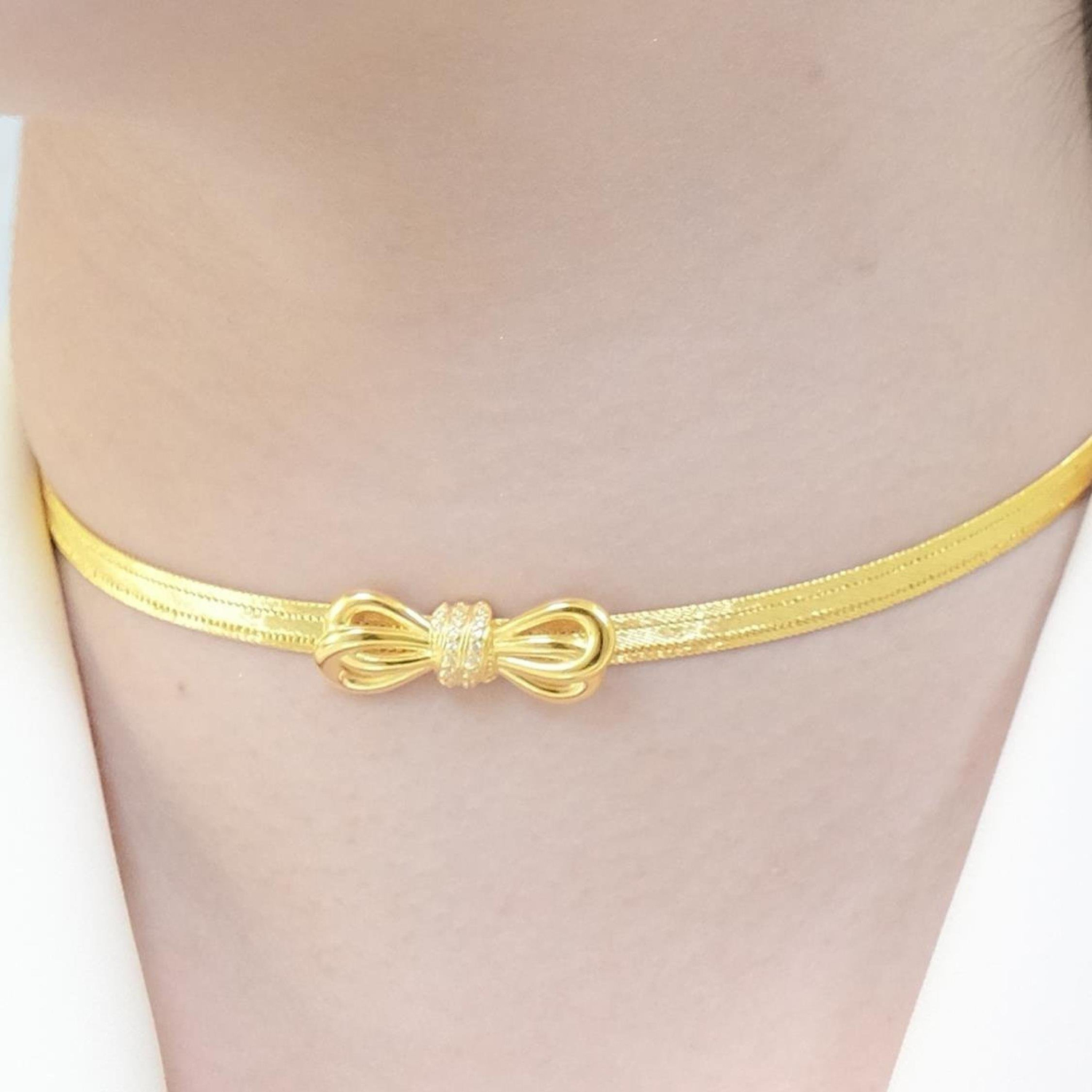 Trabzon Hasır Modern Fiyonk Model 14 Ayar 3 Sıra Altın Set Sarı