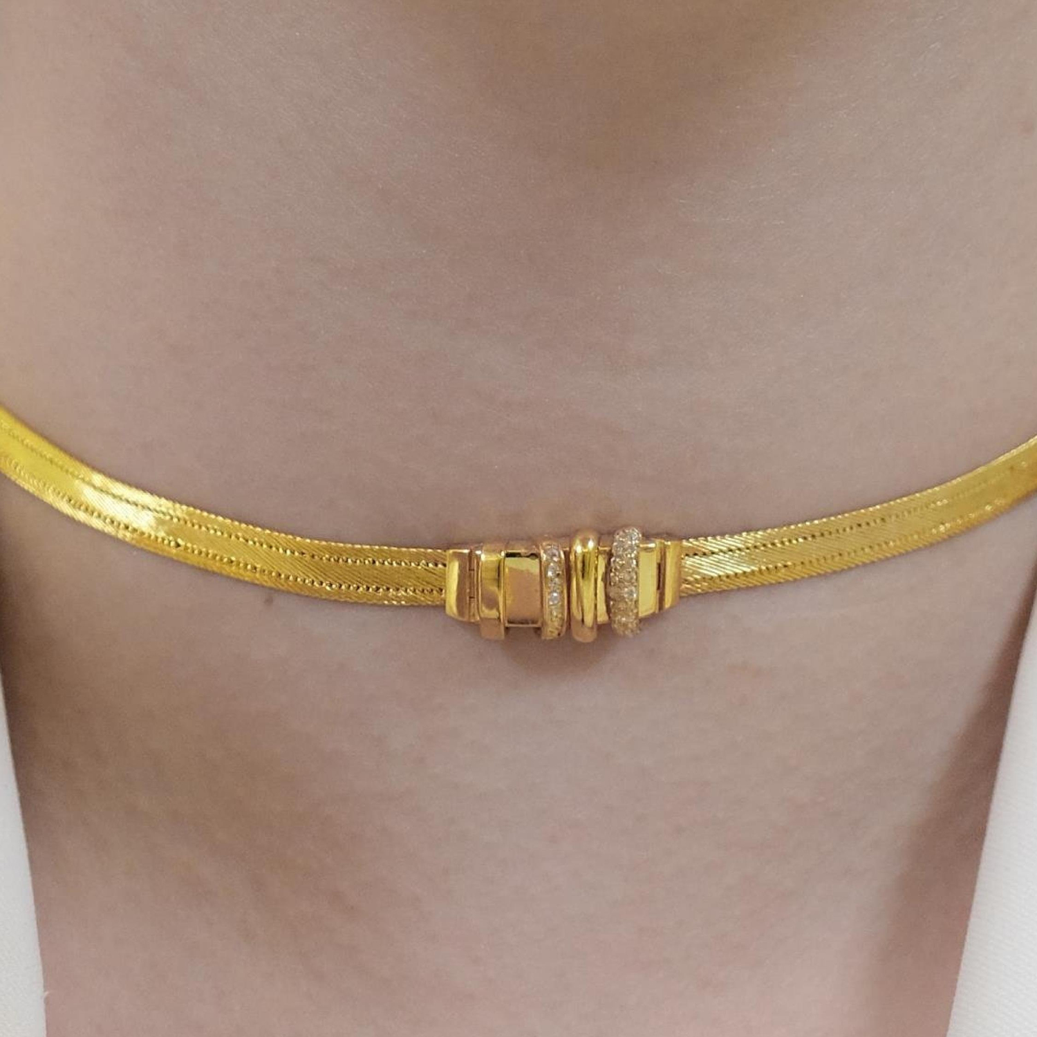 Trabzon Hasır Modern Lal Model 14 Ayar 3 Sıra Altın Set Sarı