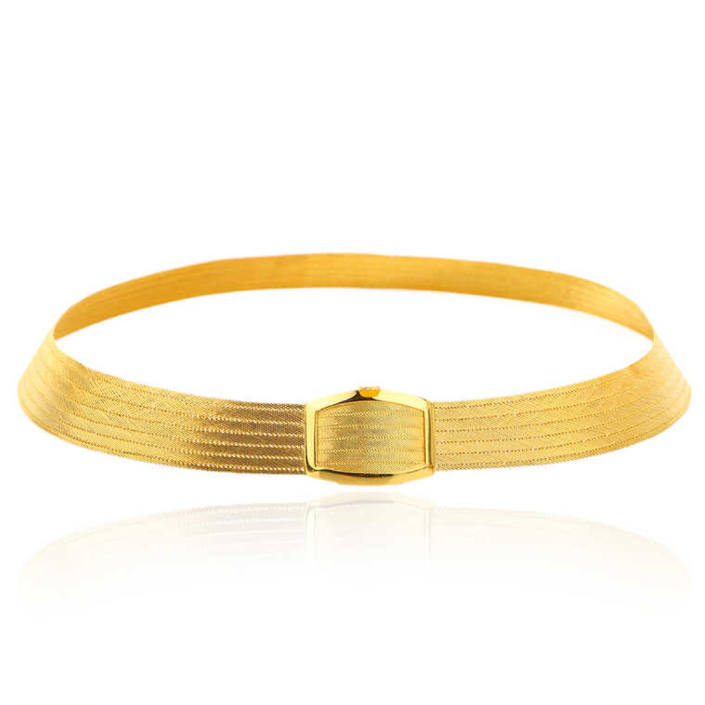 Trabzon Hasır Set Klasik Toka 7 Sıra 14 Ayar Altın