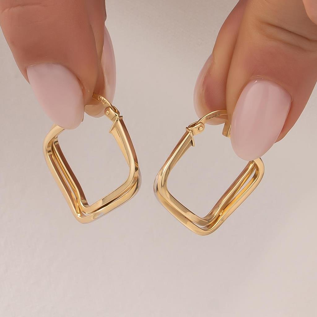 Trend Küpe 14 Ayar Altın