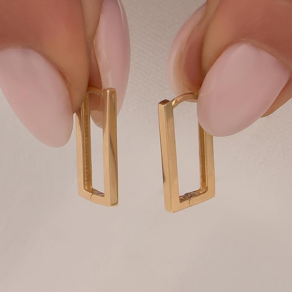 Trend Küpe 14 Ayar Altın