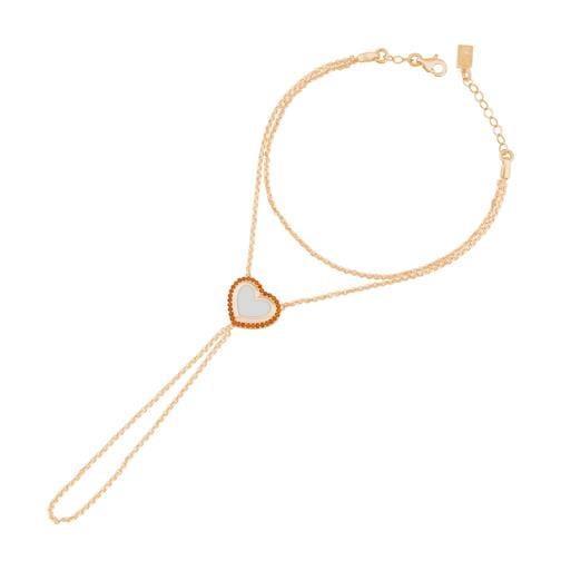 Turuncu Taşlı Kalp Şahmeran