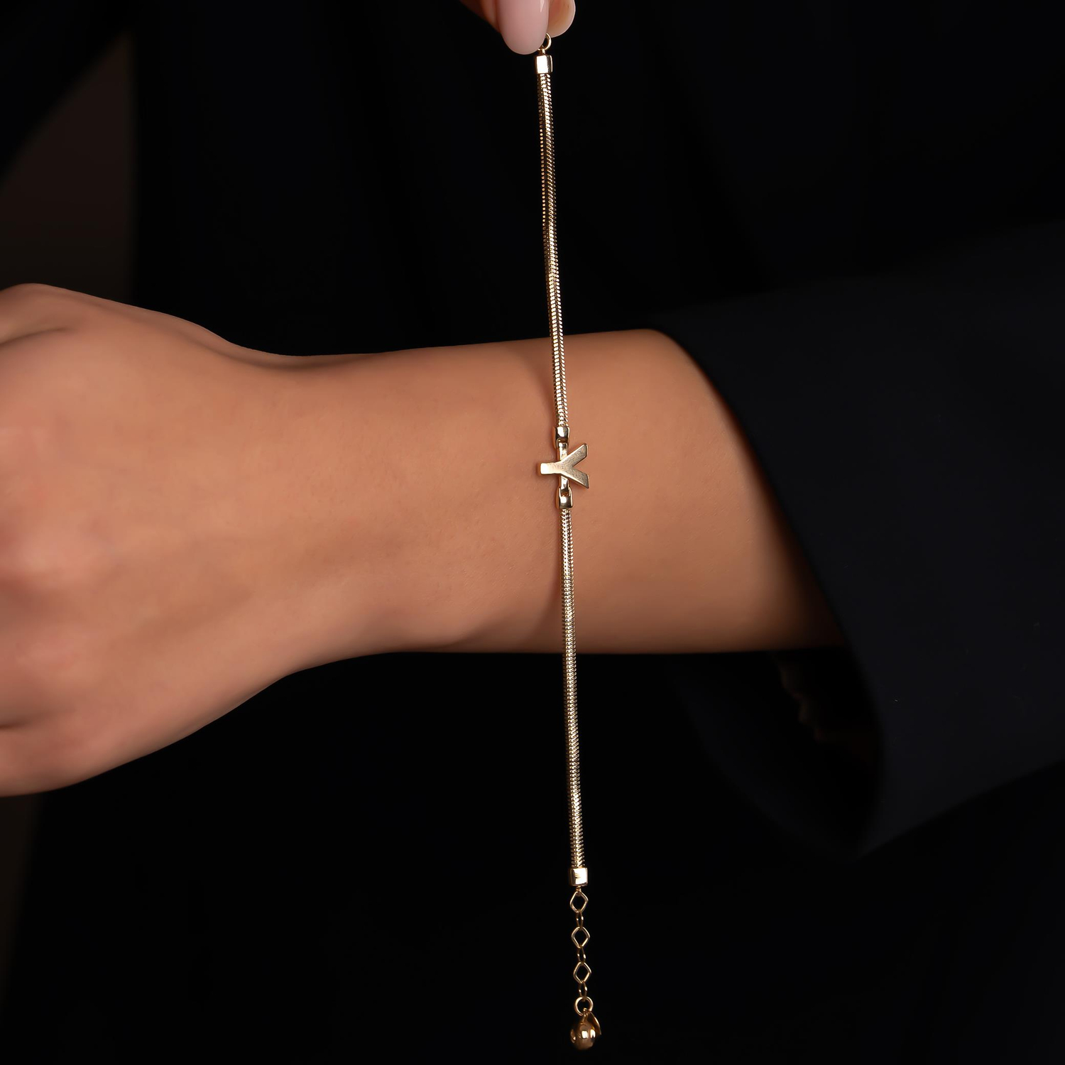 Y Harfli 14 Ayar Altın Bileklik