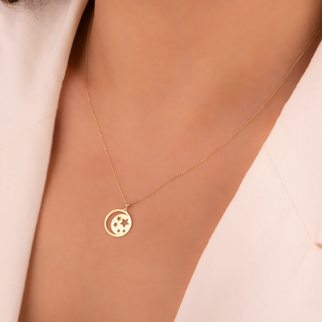 Yıldız 14 Ayar Altın Minimal Kolye