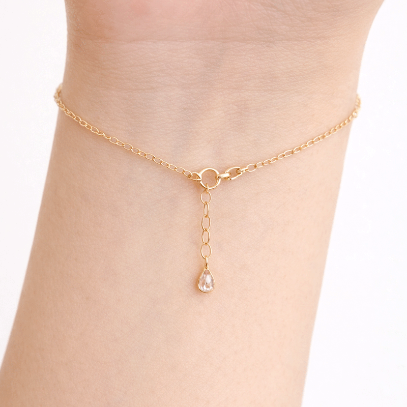 Yonca Figürlü 14 Ayar Altın Şahmeran Bileklik