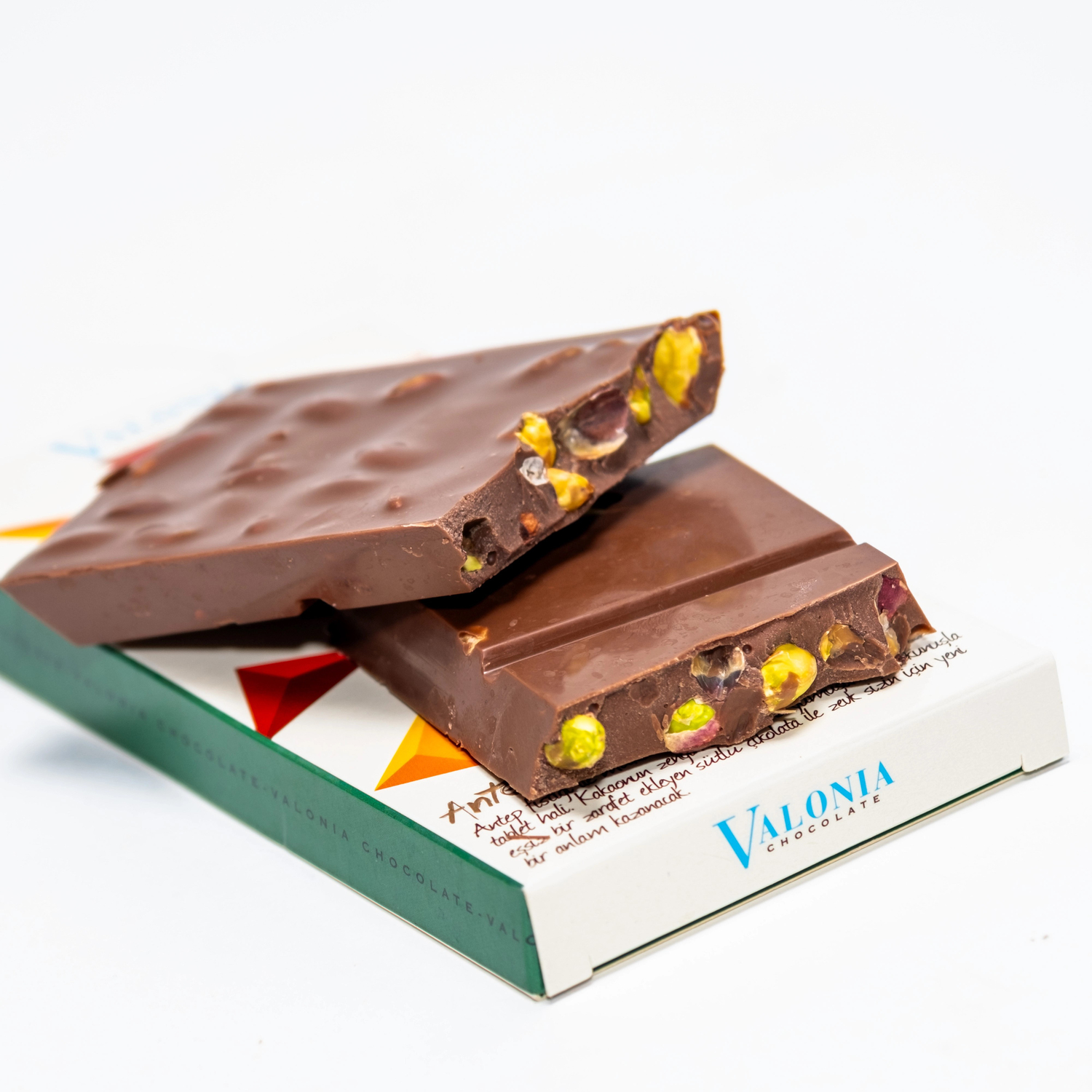 4U Sütlü Antep Fıstıklı Çikolata  100Gr.