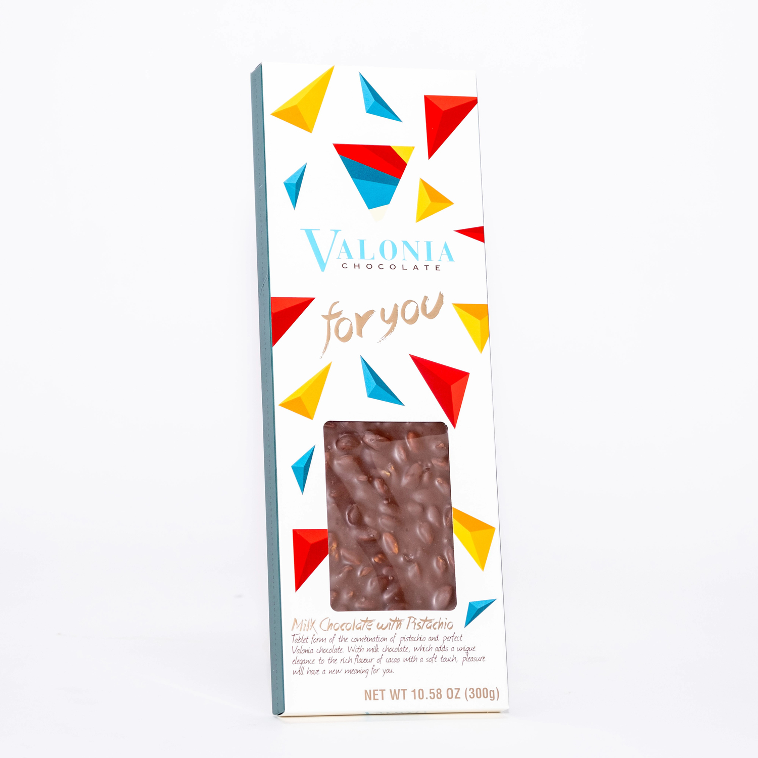 4U Sütlü Antep Fıstıklı Çikolata  300Gr.
