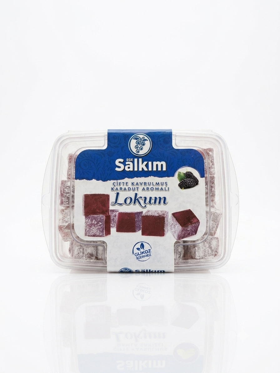 Çifte Kavrulmuş Karadut Aromalı Lokum (194gr)
