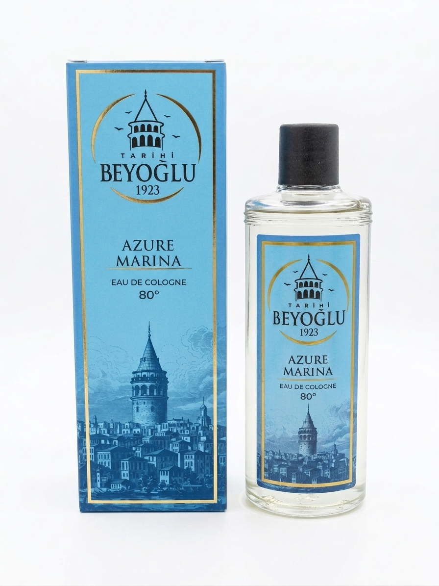 Tarihi Beyoğlu Azure Marına Cam Şişe (250ml)