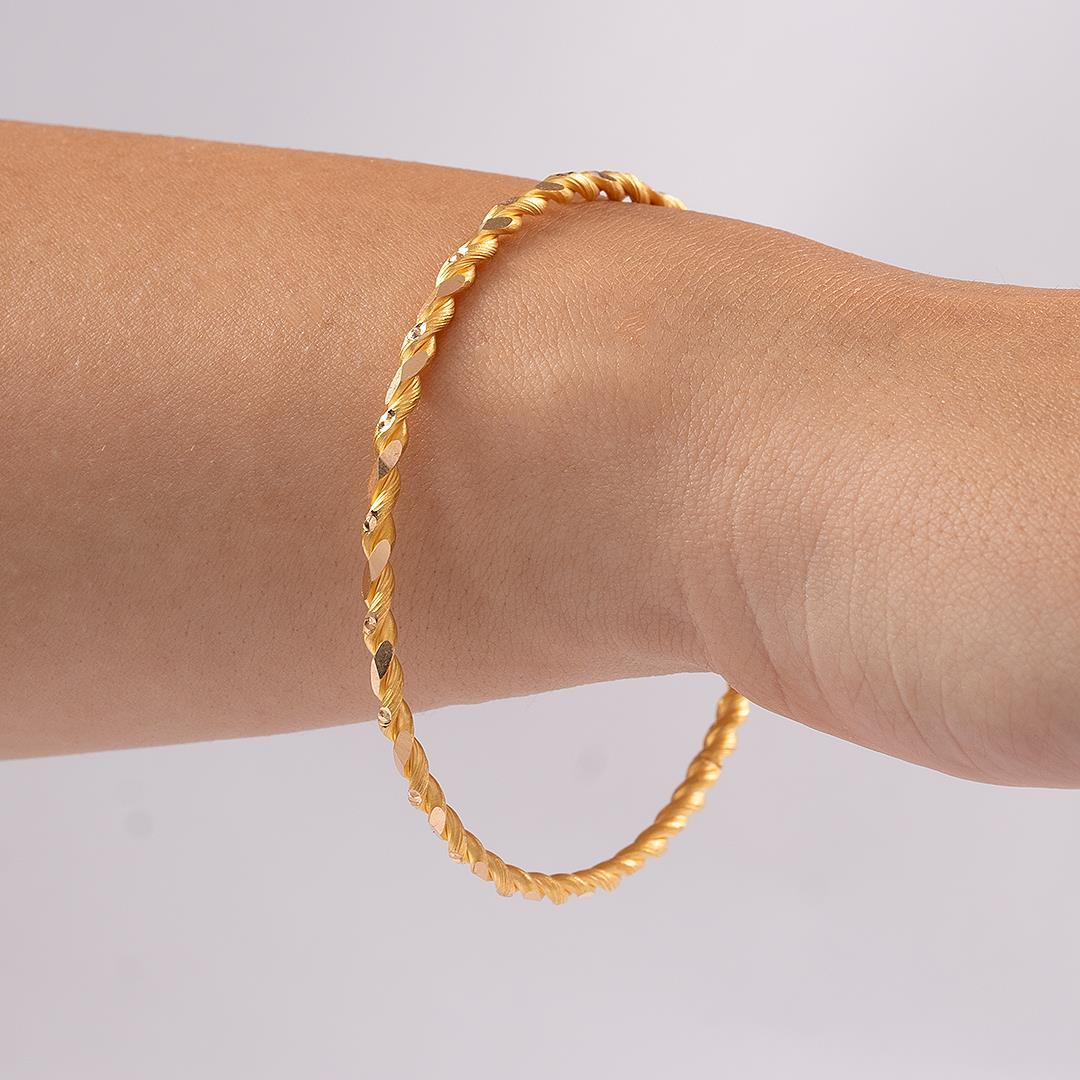 15 Gram Noktalı Burma Bilezik 22 Ayar