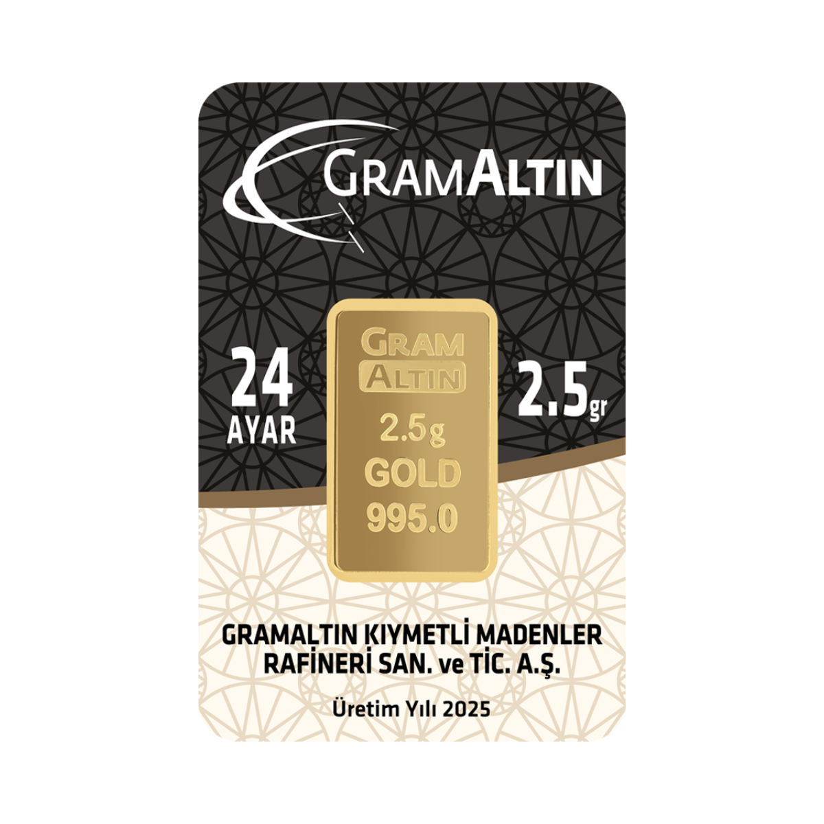 2.5 Gr 24 Ayar Gram Altın