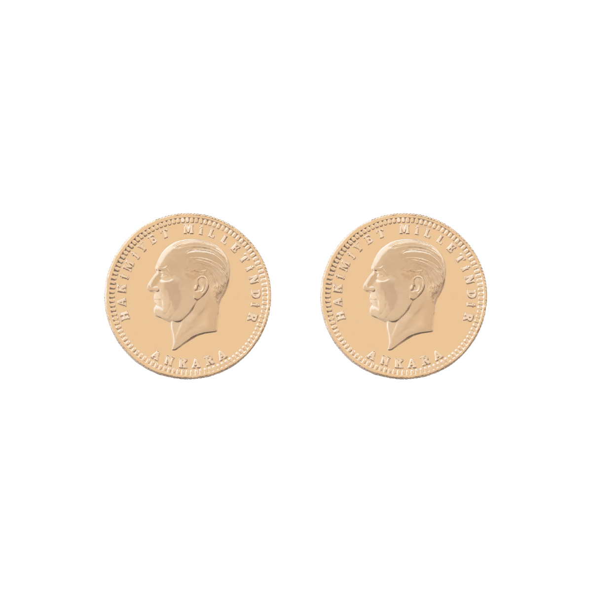 2 Adet Tam Ata Altın