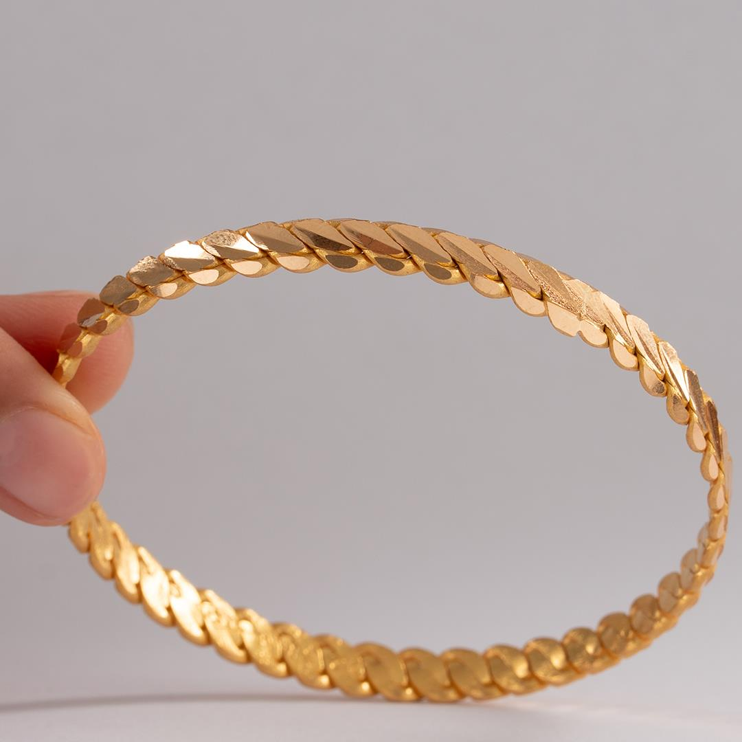 30 Gram (Gr) 3'lü Burma Bilezik 22 Ayar Yatırımlık İşçiliksiz