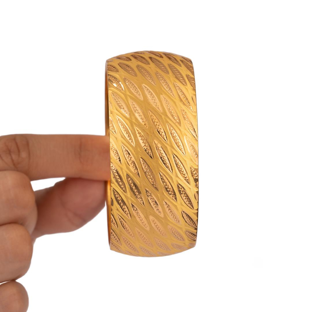 35 Gram (Gr) 40mm Yağmur Model Mega Bilezik 22 Ayar Yatırımlık İşçiliksiz