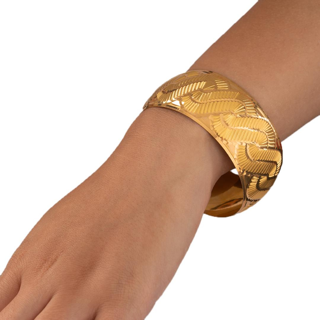 40 Gram (Gr) 40mm S Örgü Model Mega Bilezik 22 Ayar Yatırımlık İşçiliksiz