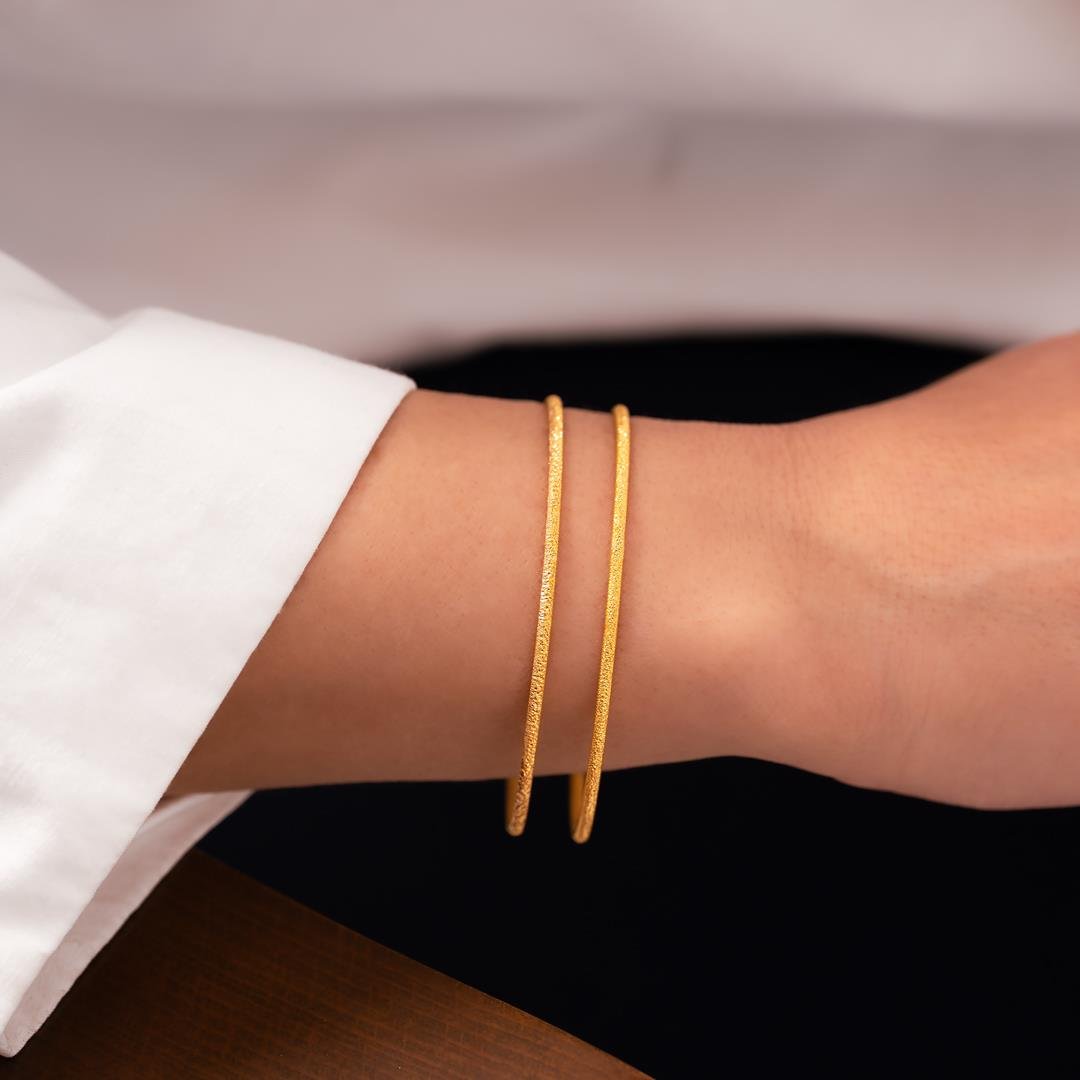 6 Gr 22 Ayar Altın Simli Ajda Bilezik