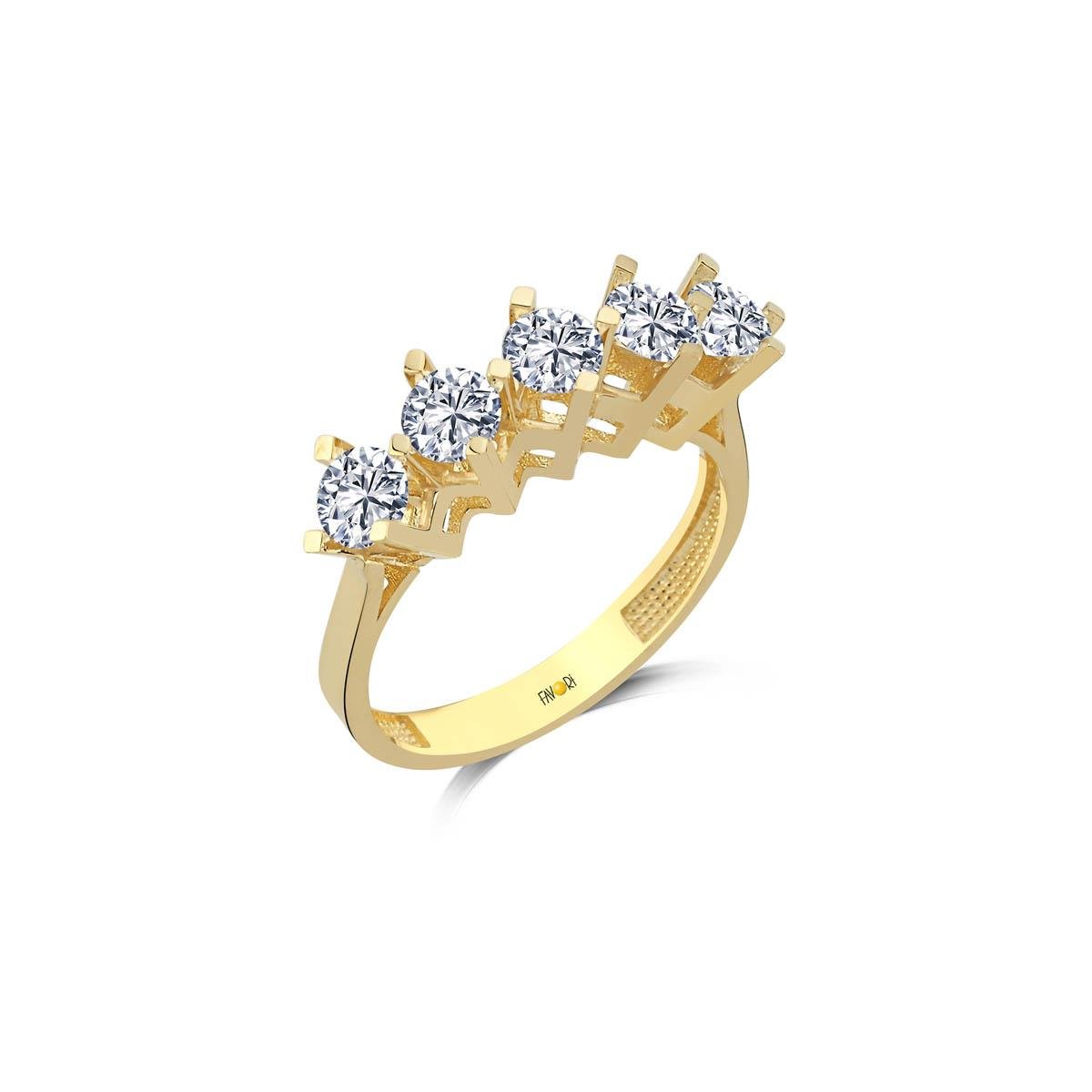 Altın Beştaş Yüzük