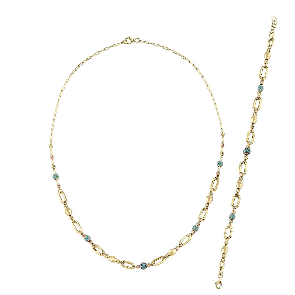 ALTIN DORİKALI SET