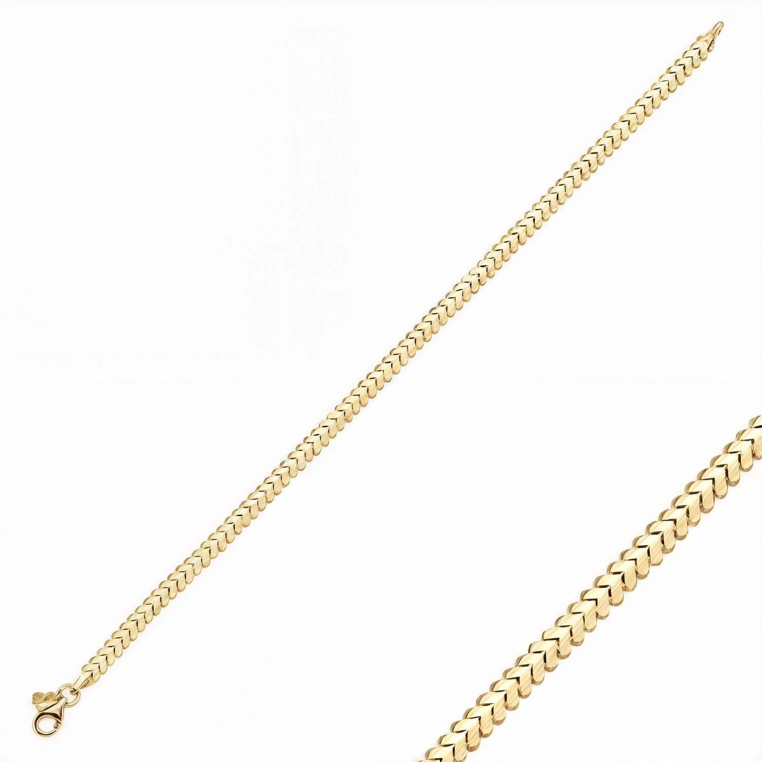 Altın Sade Bileklik