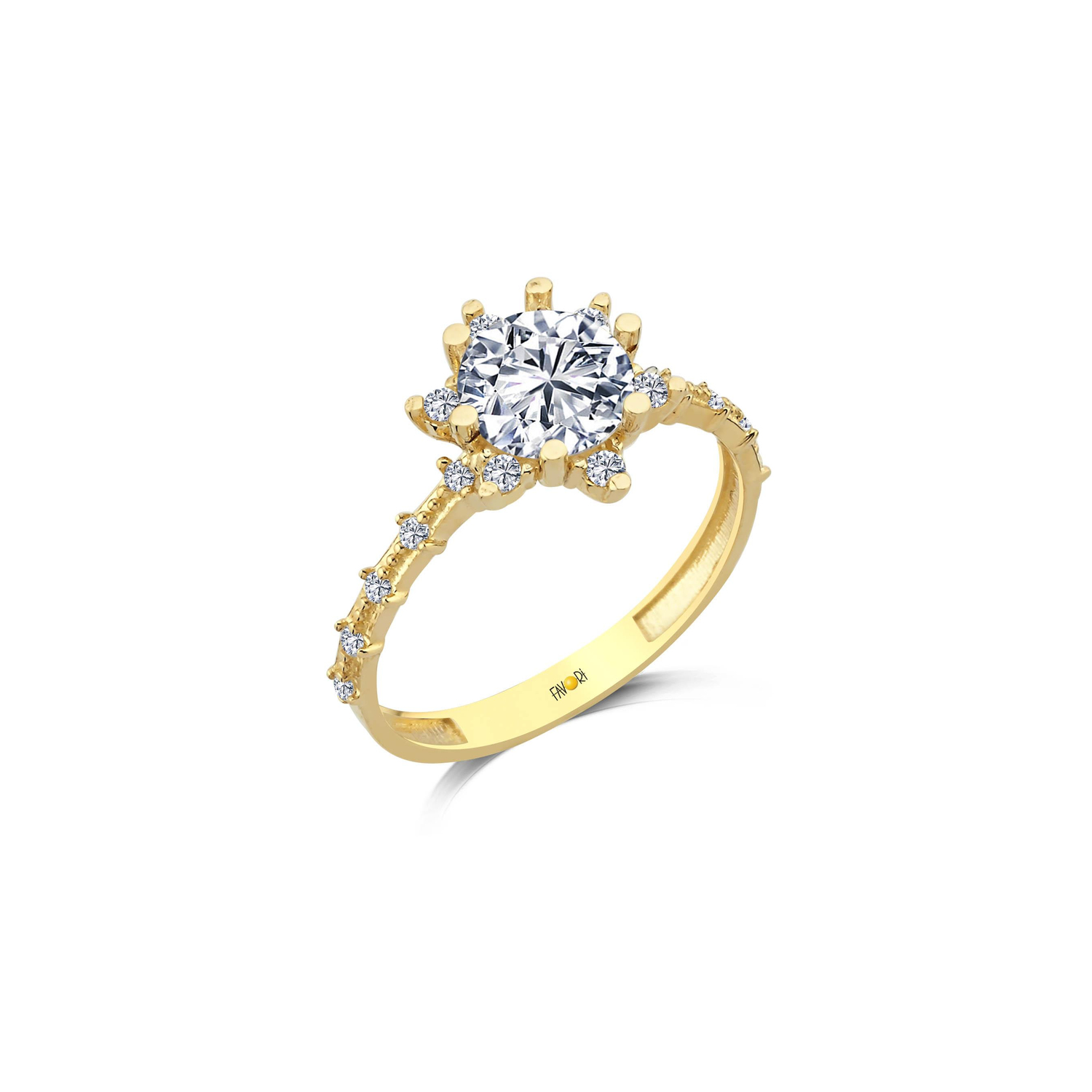 Altın Tektaş Yüzük