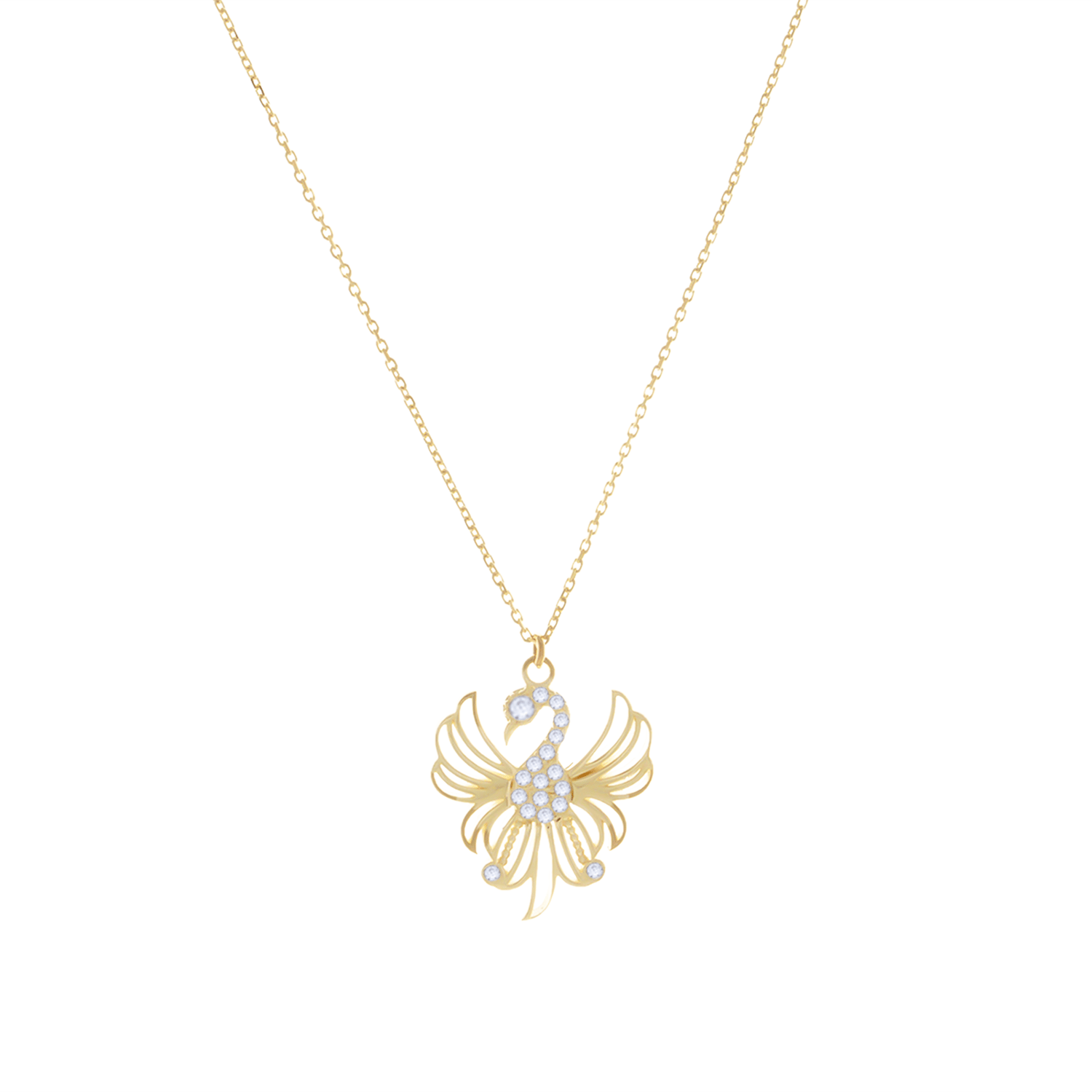 Burgu Model 14 Ayar Altın Kolye 