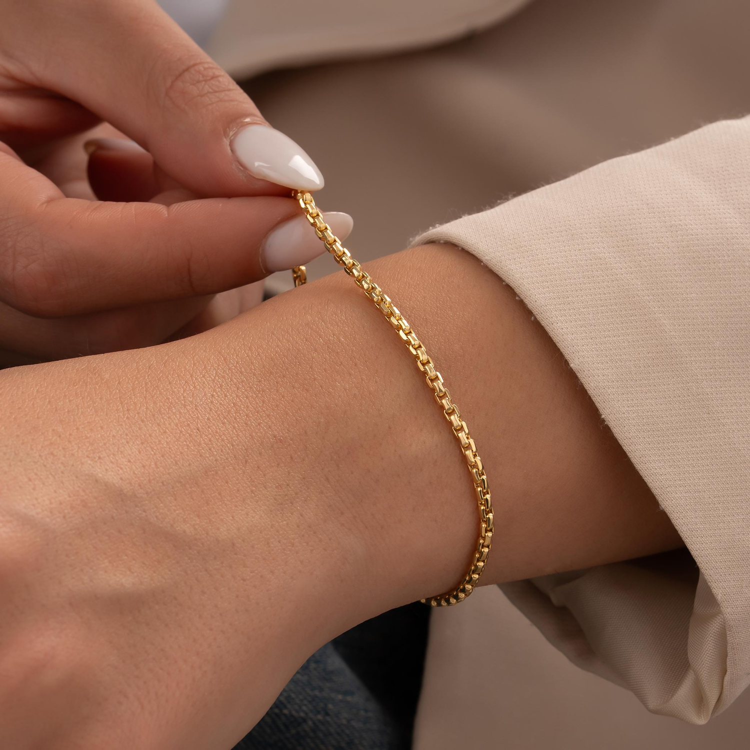 Doç Model 14 Ayar Altın Bileklik