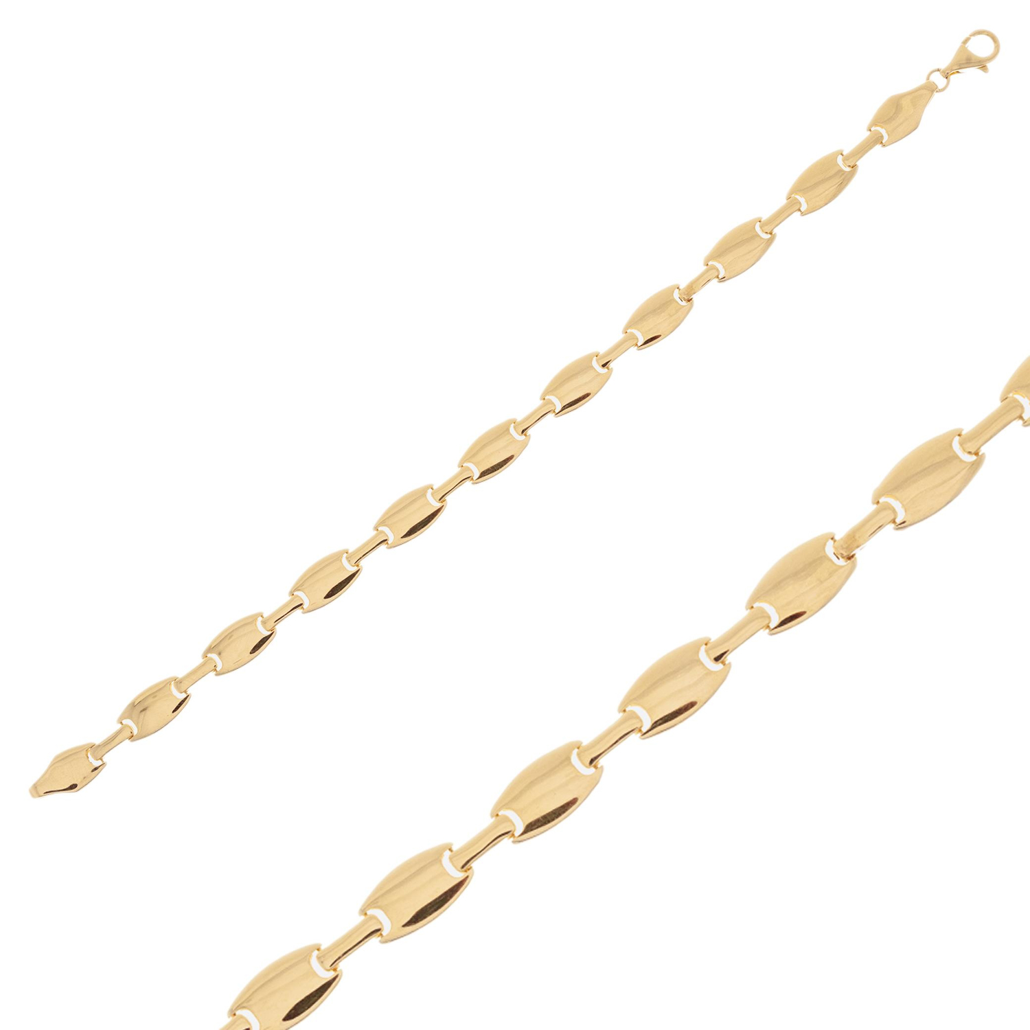 Geometrik Tasarım 14 Ayar Altın Bileklik