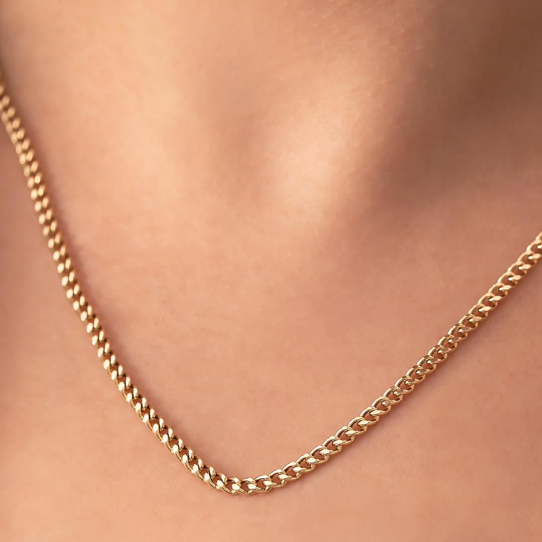 Gurmet Spor Zincir 3Mm 14 Ayar Altın