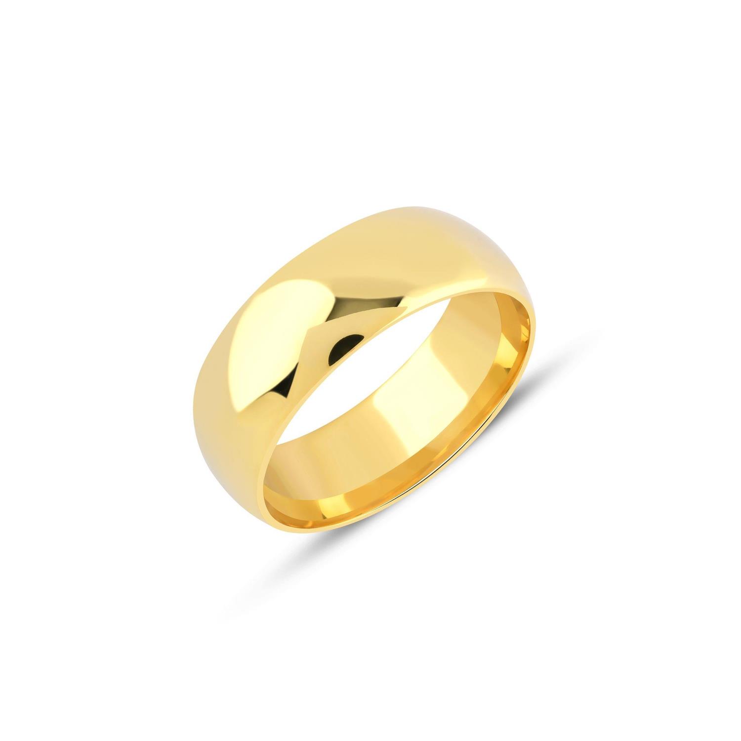 İçi Boş Bombeli Klasik Alyans 7 mm