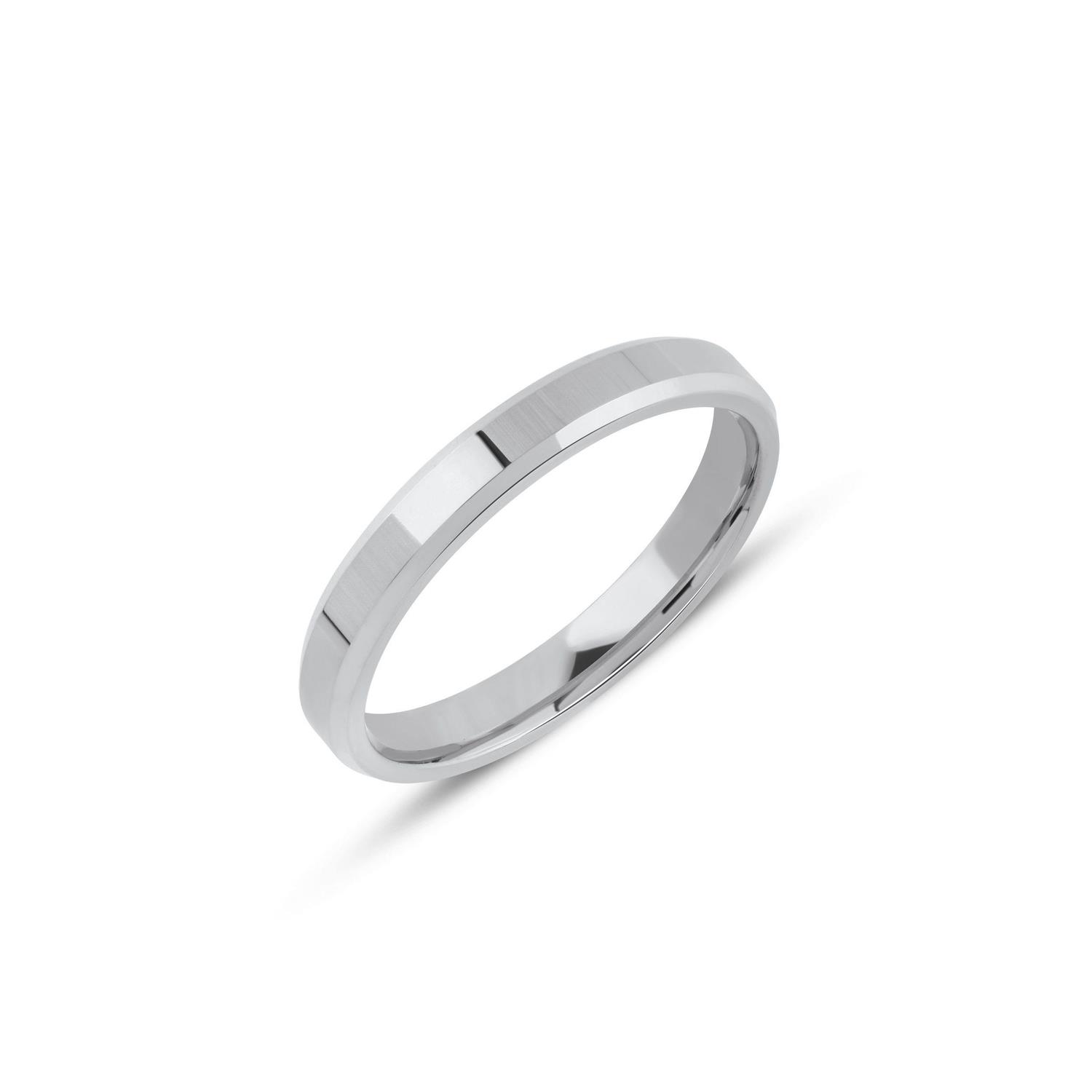 İçi Boş Düz Pahlı Klasik Alyans 3 mm