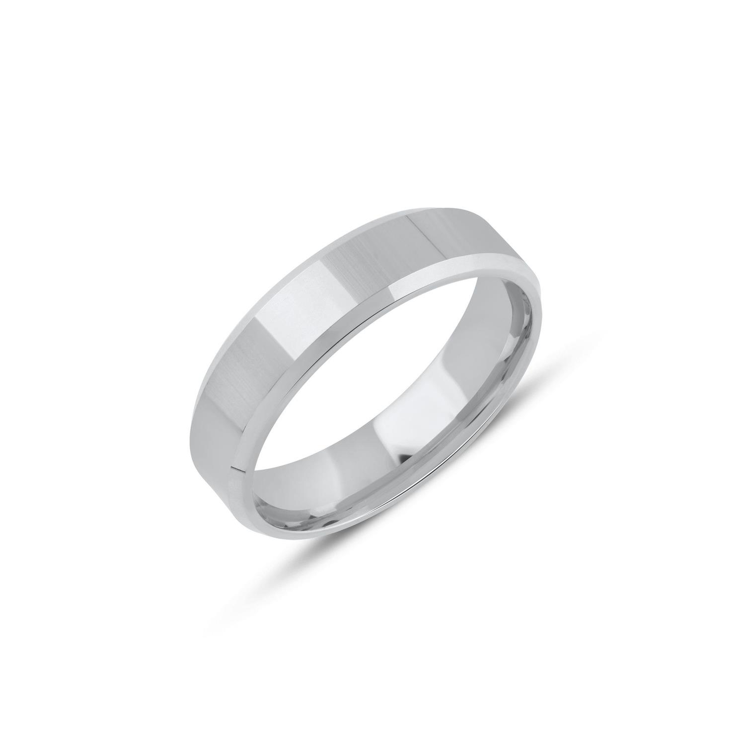 İçi Boş Düz Pahlı Klasik Alyans 5 mm