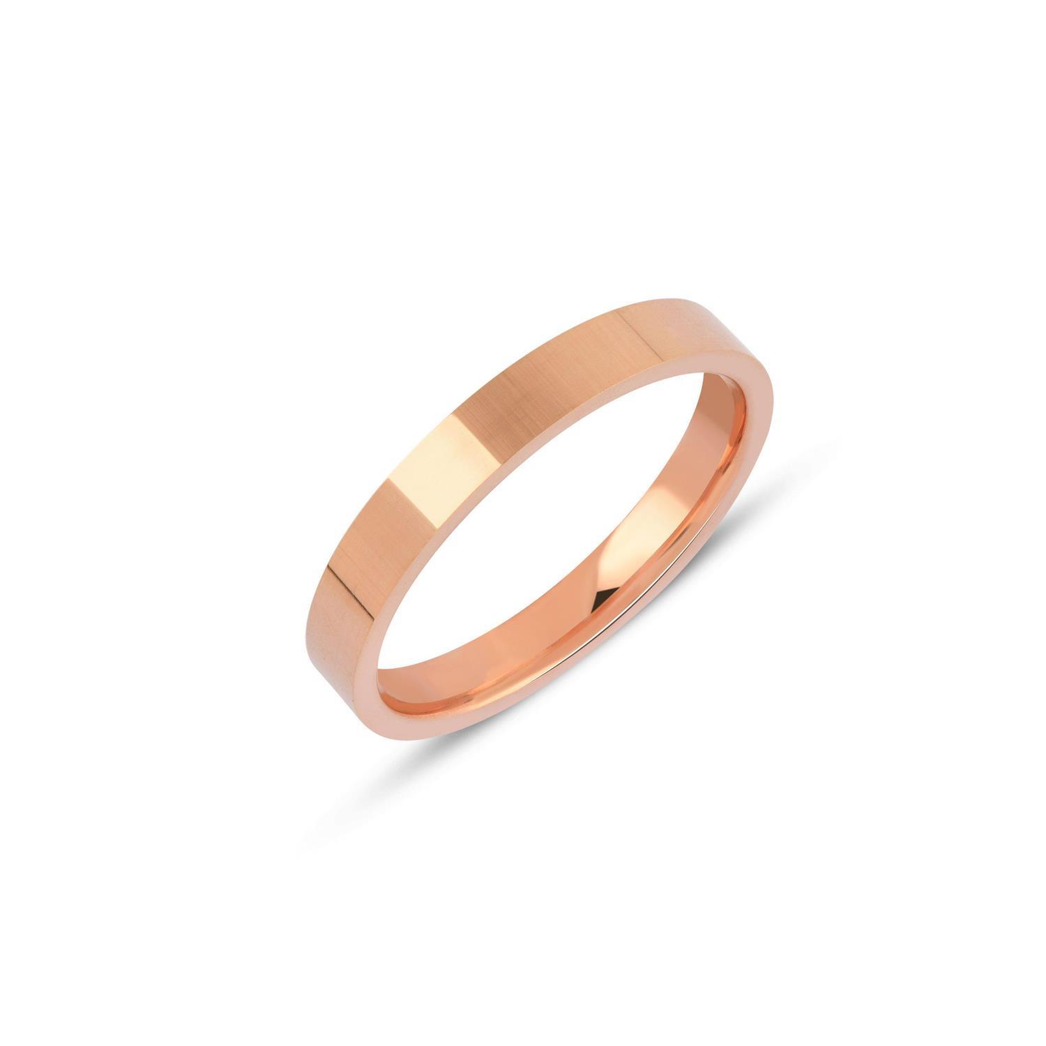 İçi Boş Kibrit Çöpü Düz Klasik Alyans 3 mm