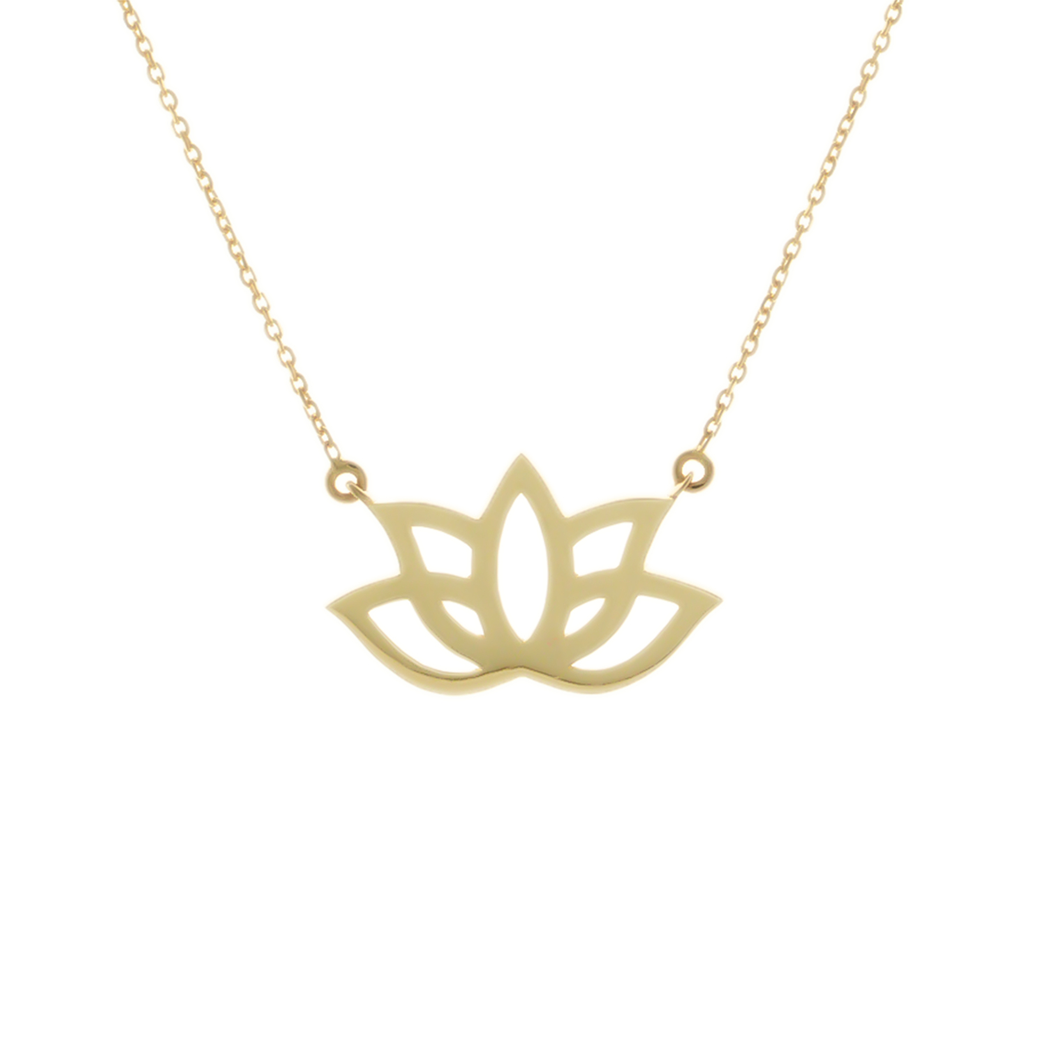 Lotus 14 Ayar Altın Kolye