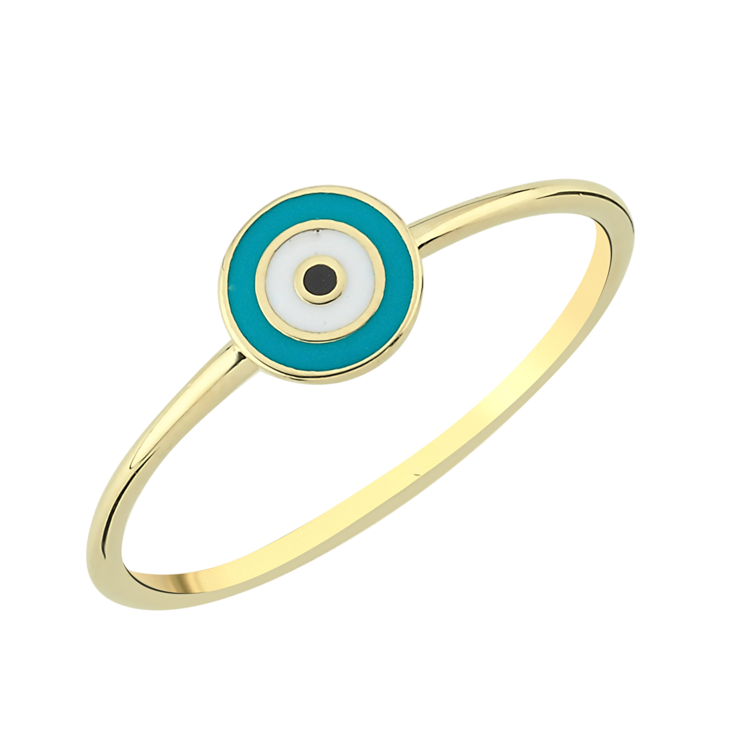 Nazar Boncuğu 14 Ayar Altın Yüzük