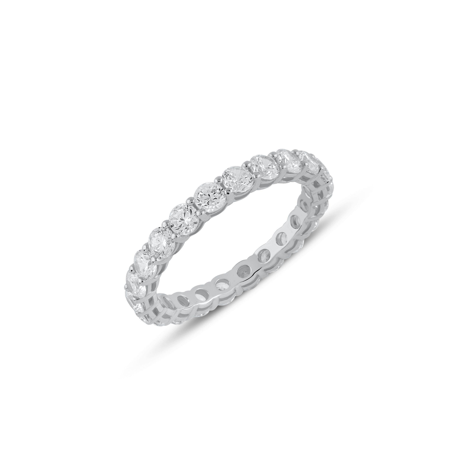 Özel Tasarım Tamtur Alyans M292 Beyaz Altın 9