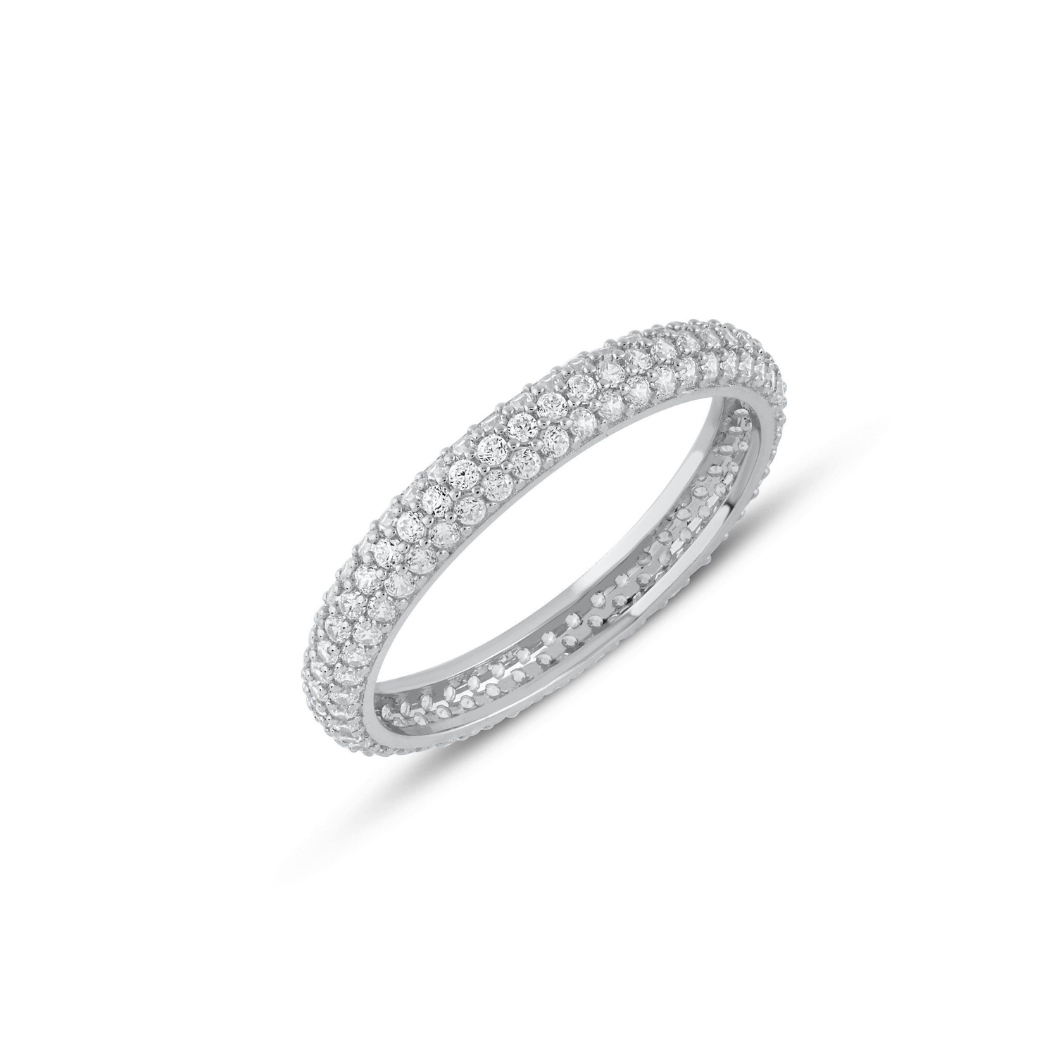 Özel Tasarım Tamtur Alyans M294 Beyaz Altın 18