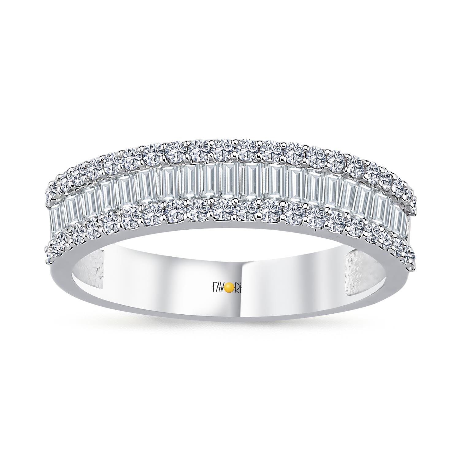 PIRLANTA BAGET YÜZÜK 0.76 CT