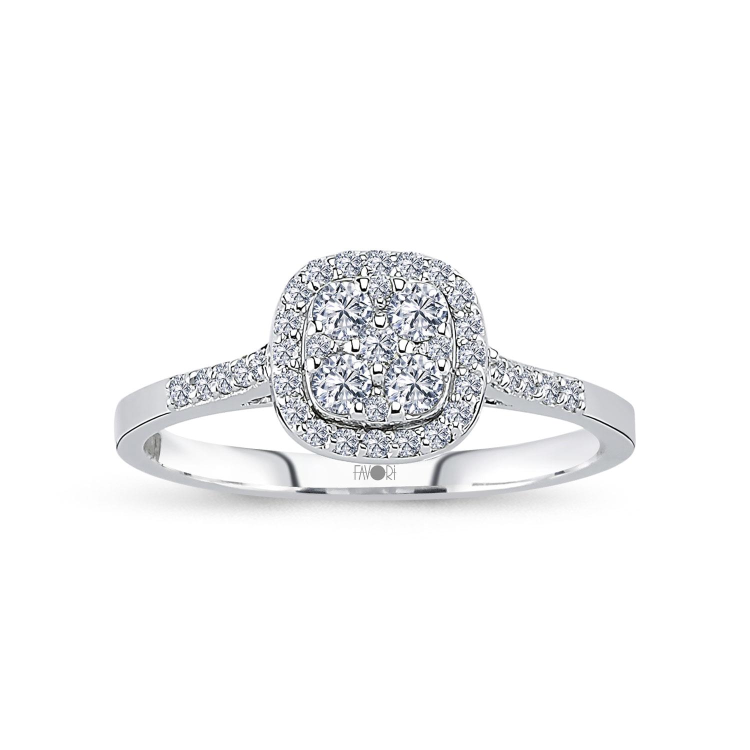 PIRLANTA FANTAZİ YÜZÜK 0.35 CT