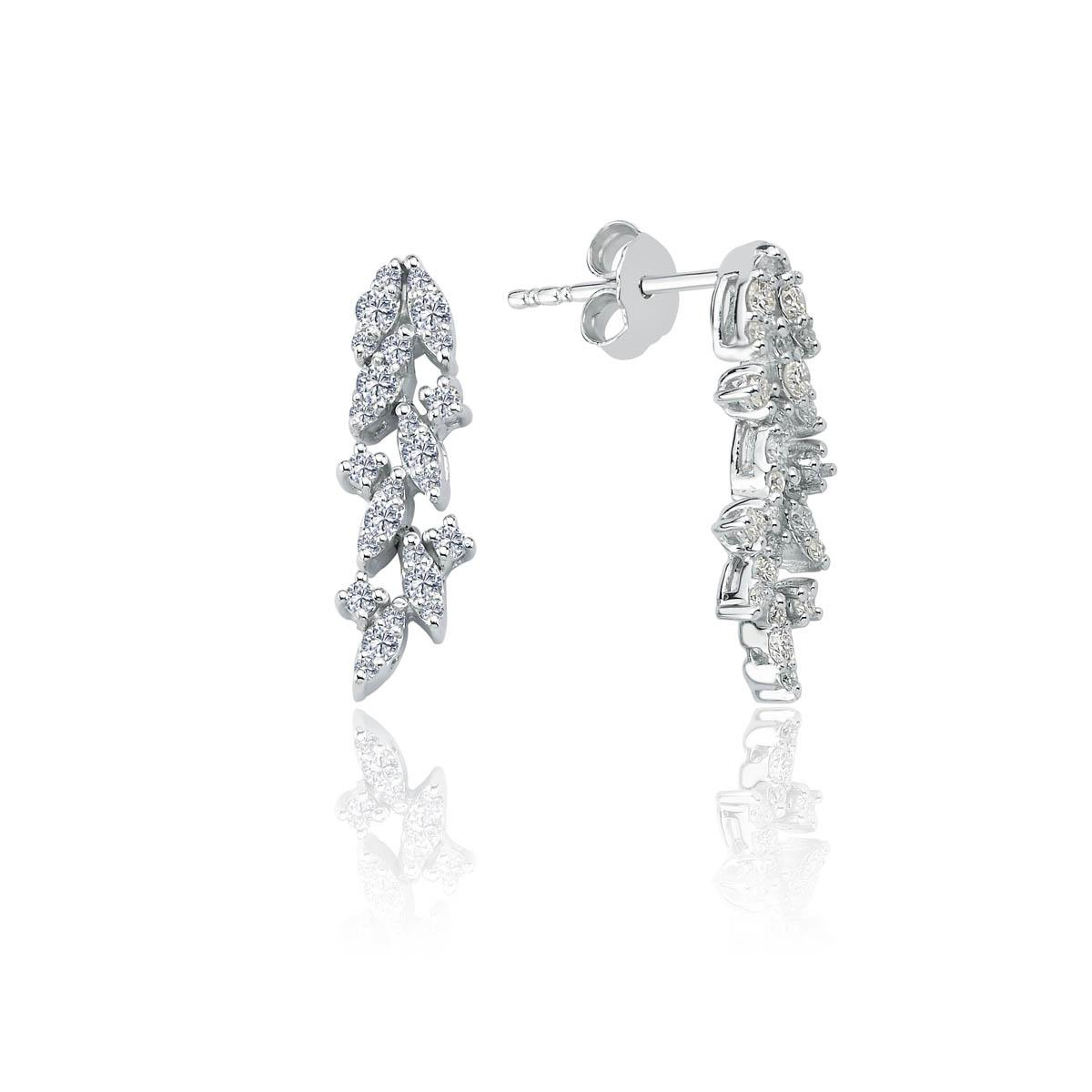 PIRLANTA TAŞLI KÜPE 0.60 CT