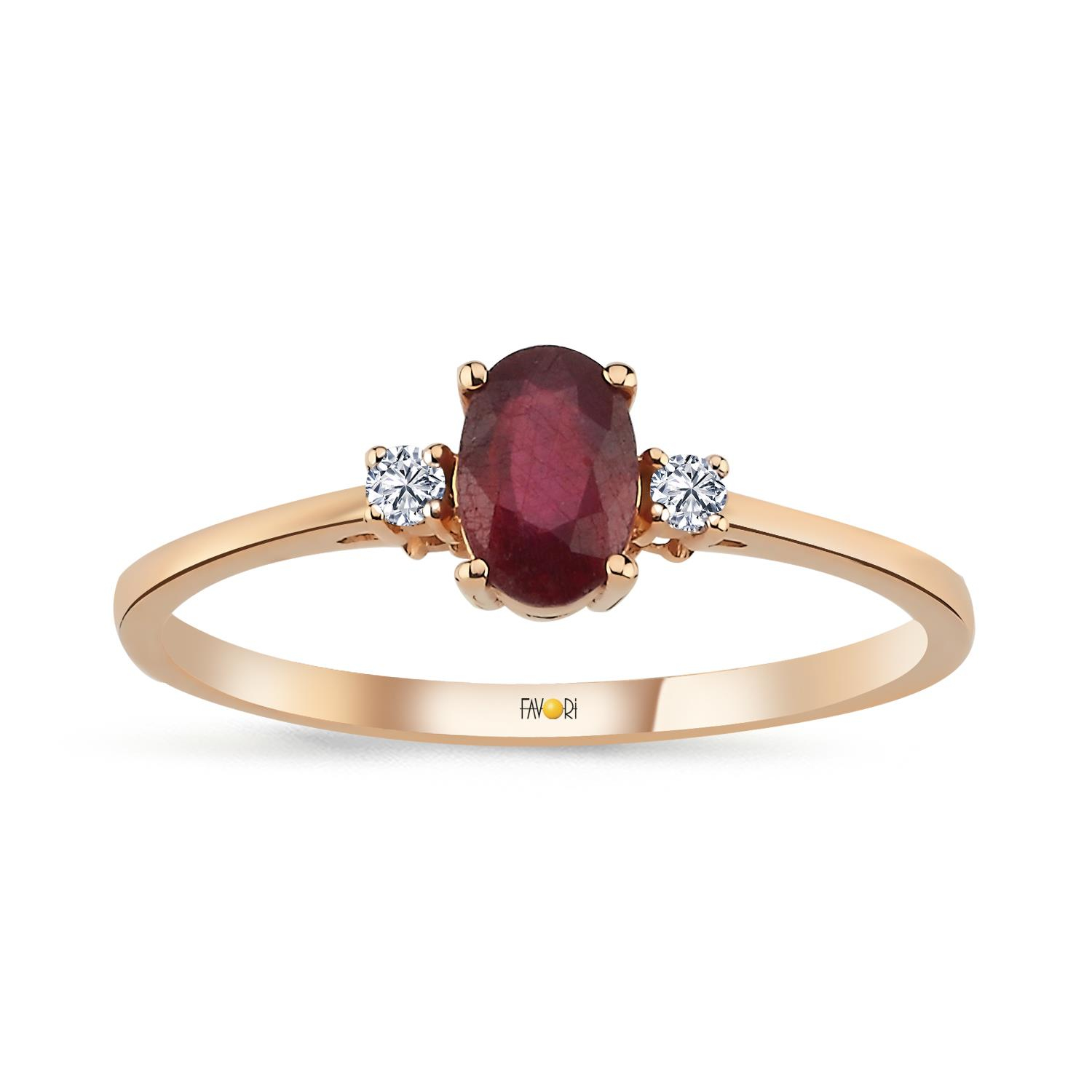 PIRLANTA YAKUT YÜZÜK