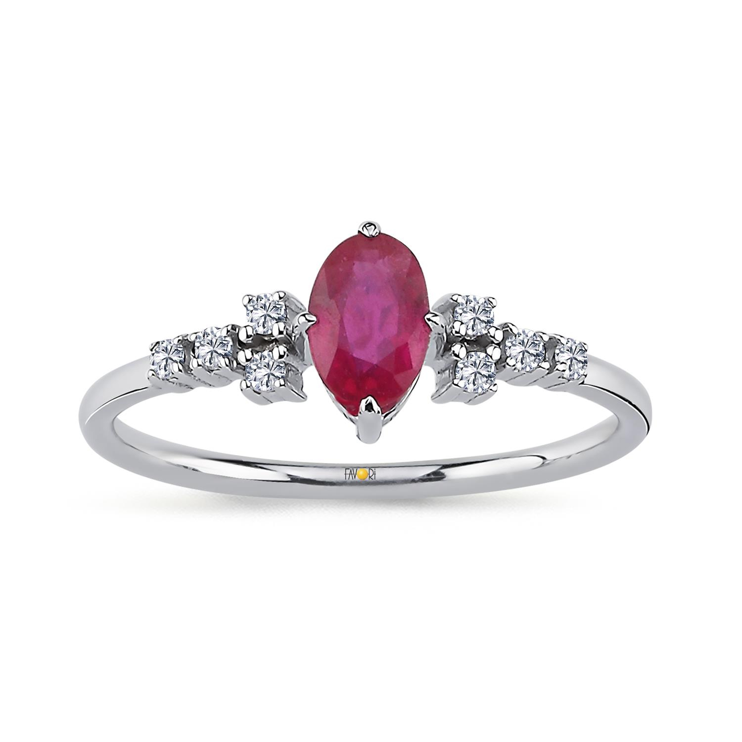 PIRLANTA YAKUT YÜZÜK