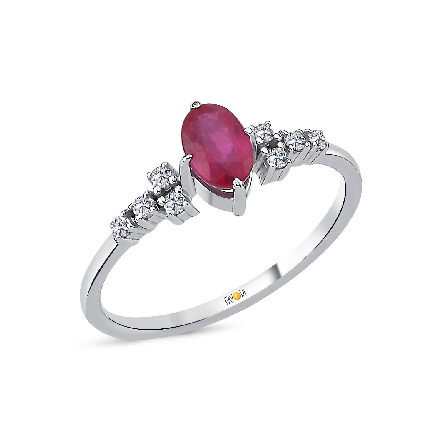 PIRLANTA YAKUT YÜZÜK