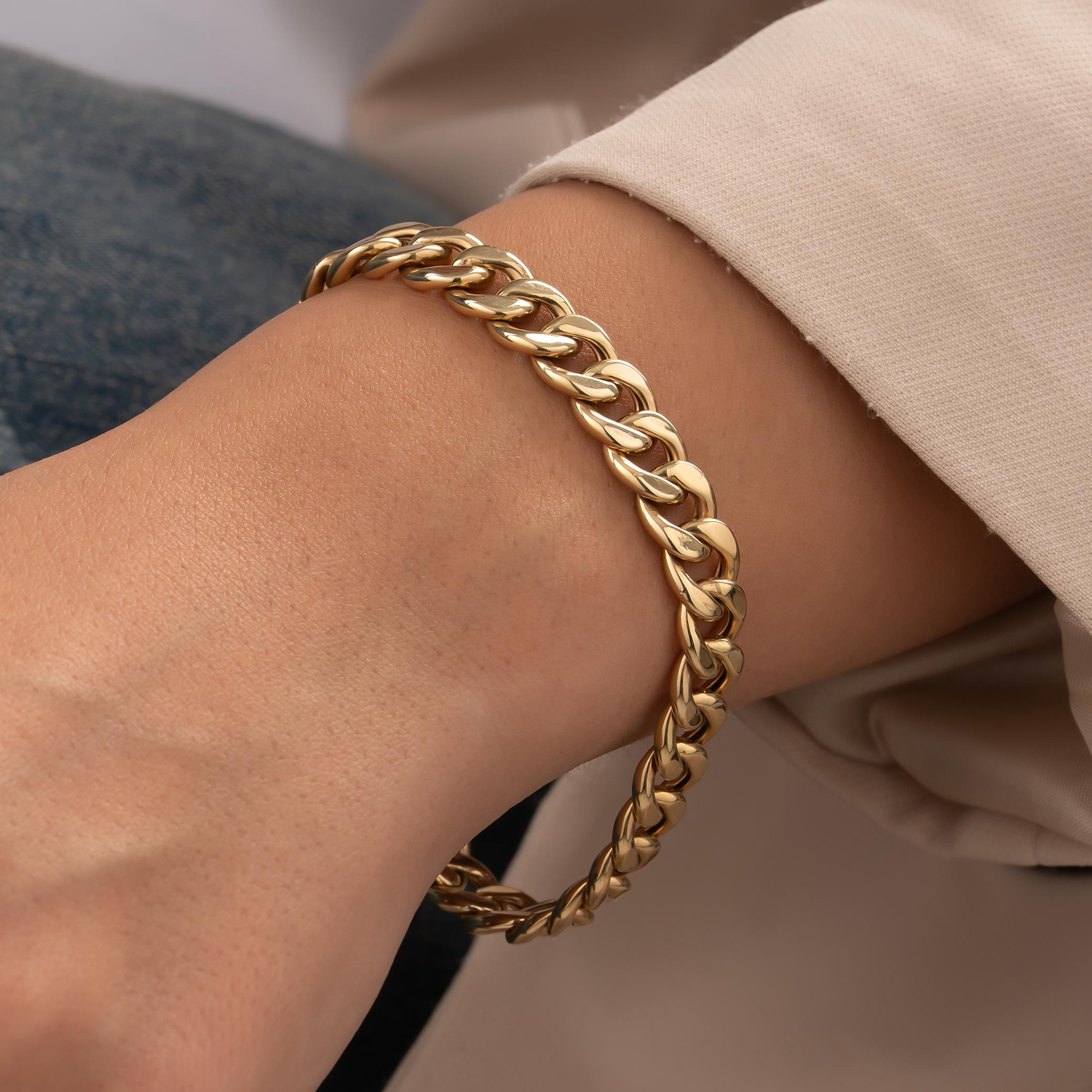 Spor Gurmet 14 Ayar Altın Bileklik