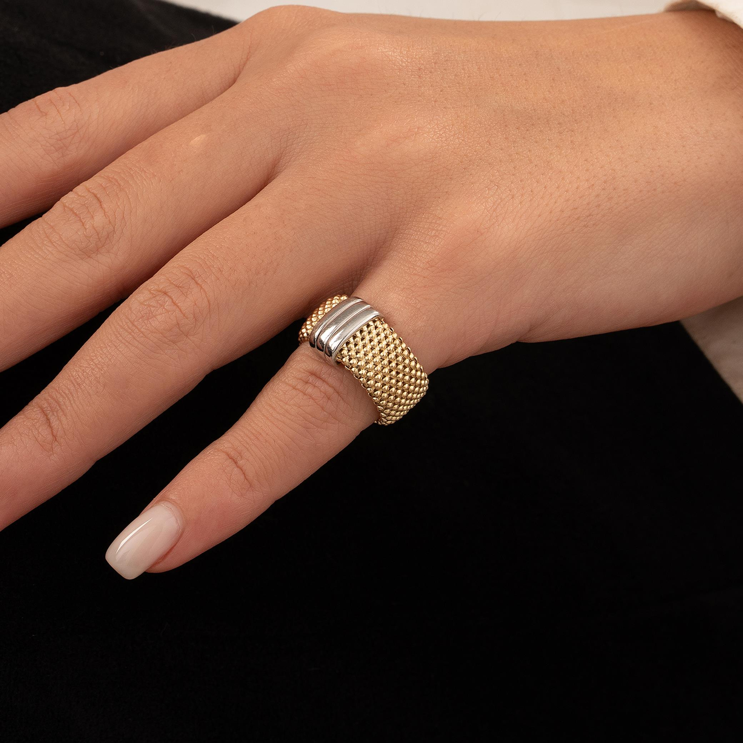 Taşlı Trend Model 14 Ayar Altın Yüzük