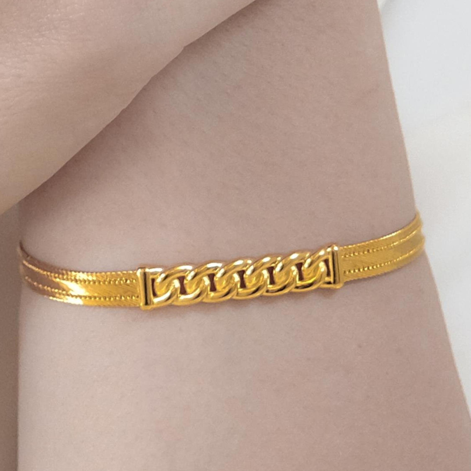 Trabzon Hasır Modern Taşsız Gurmet Model 14 Ayar 3 Sıra Altın Set Sarı